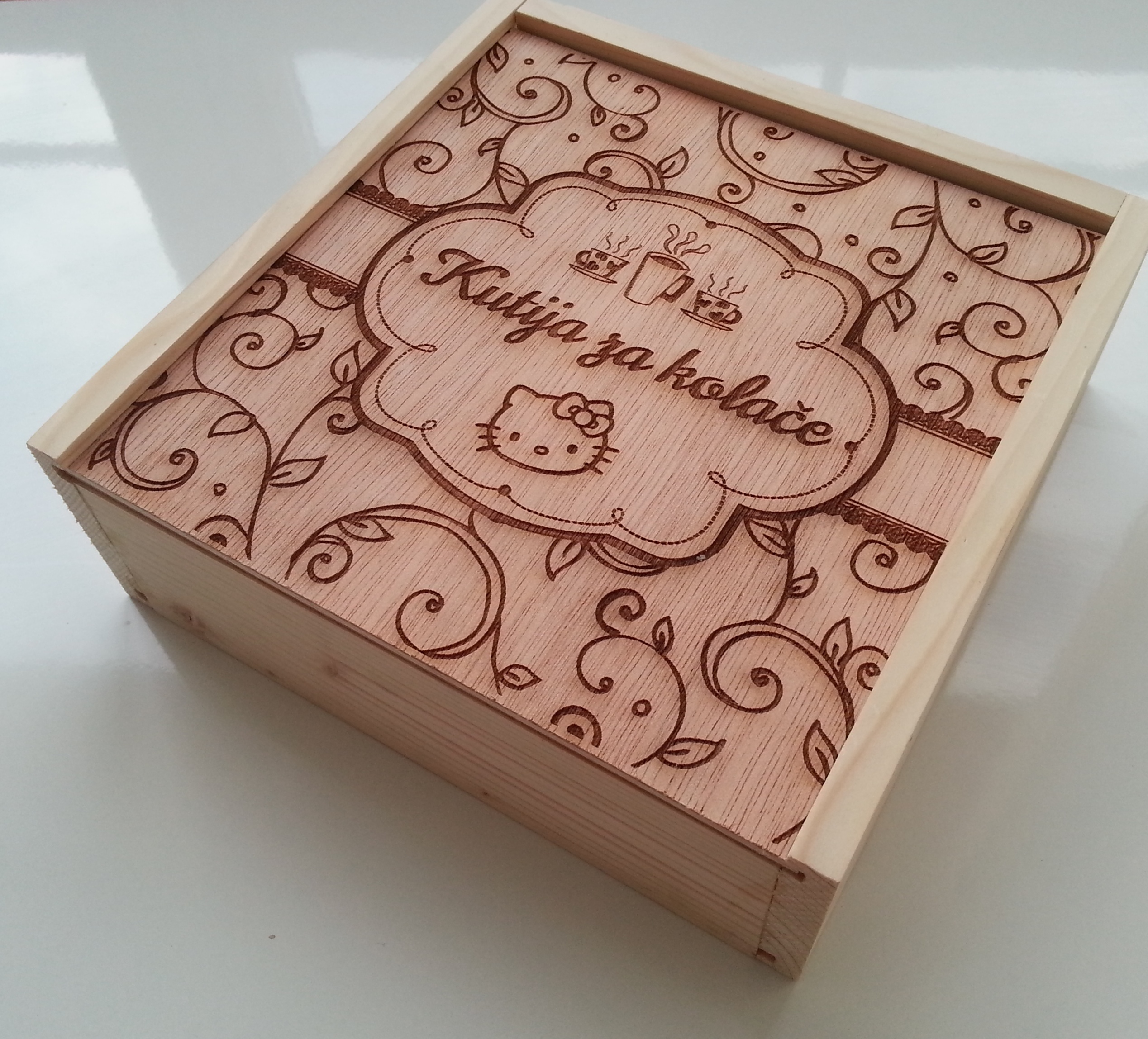 Laser cutting work