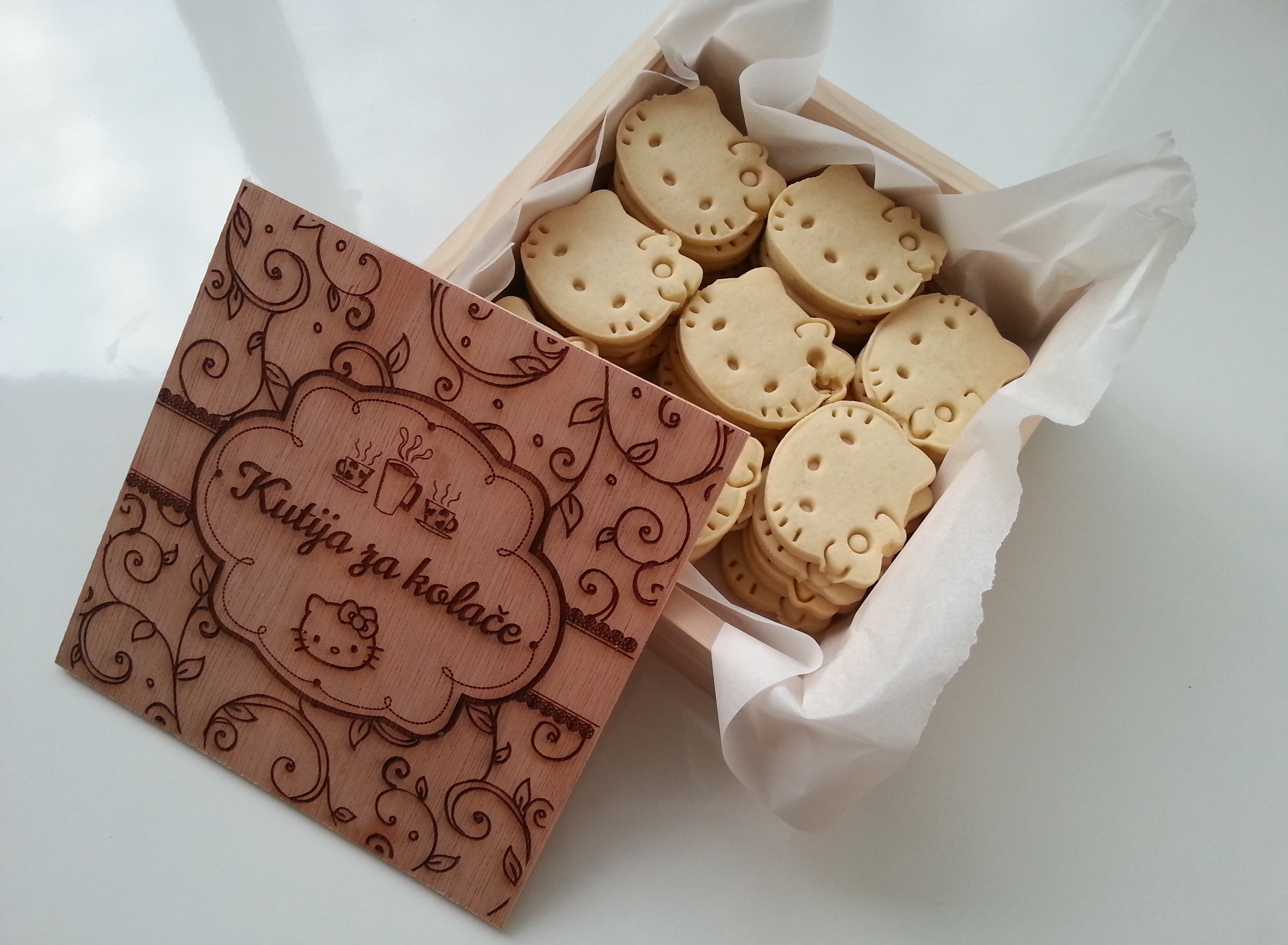 Laser cutting work
